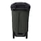 Toter 32 Gal. Greenstone Trash Can with Quiet Wheels and Attached Black Lid ANA32 - alternate 4